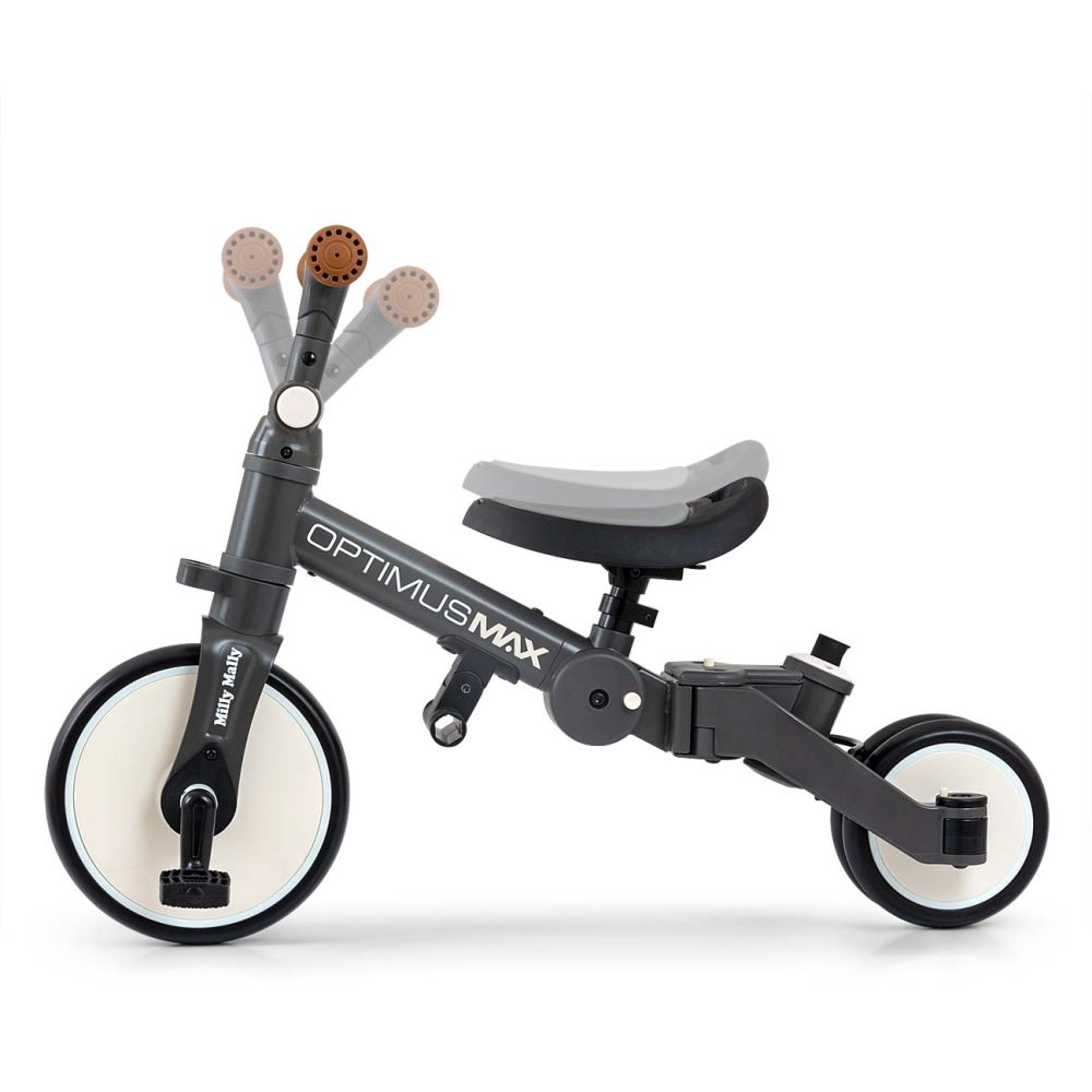 Rowerek 5w1 Optimus Max Dark Grey