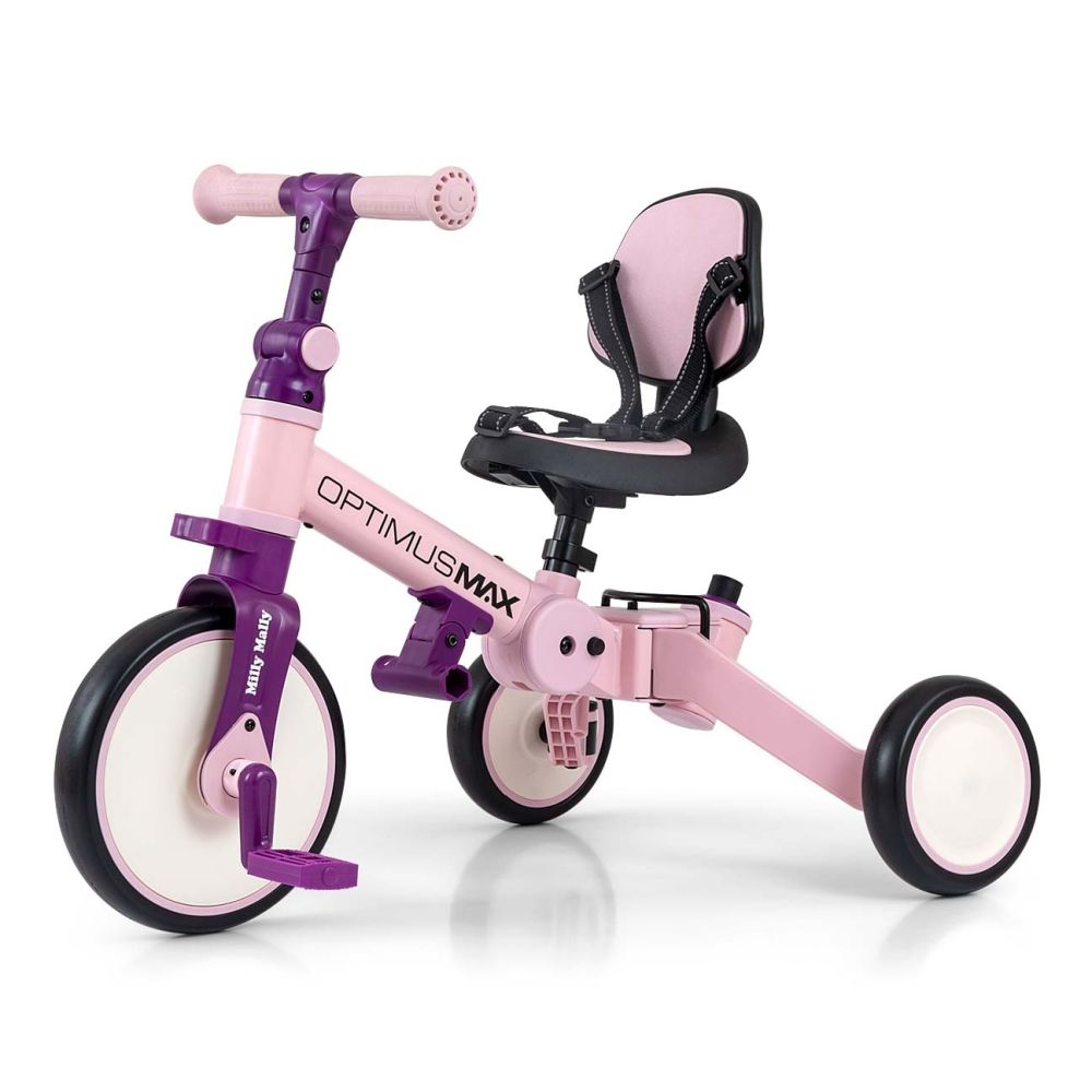 Rowerek 5w1 Optimus Max Pink