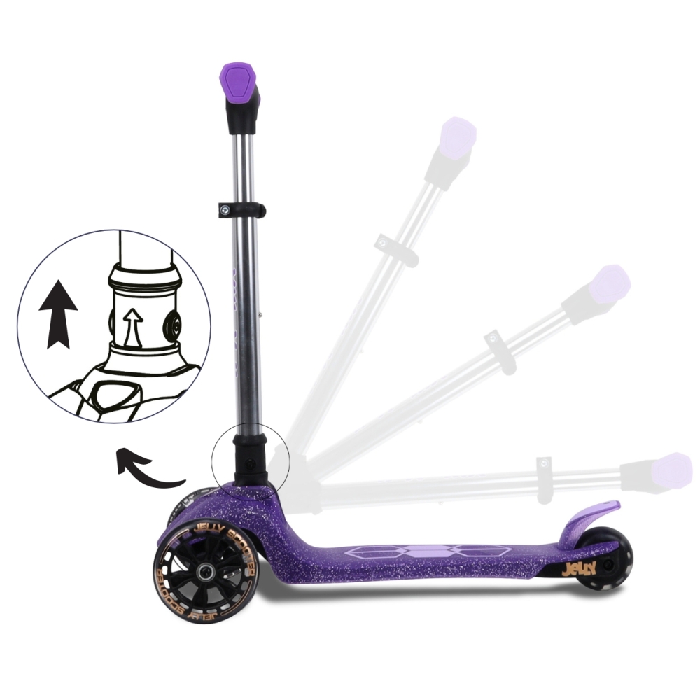Paspirtukas Scooter Jelly, Violet-Judėjimui, Paspirtukai vaikams-e-vaikas