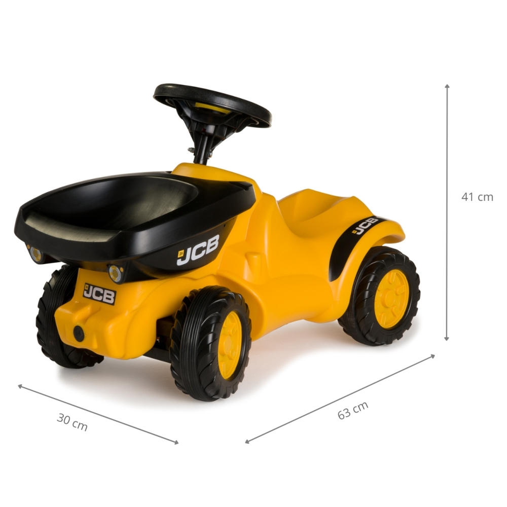 Paspiriama mašinėlė Rolly Toys 135646 Rolly MiniTrac savivartis sunkvežimis JCB Rider-Judėjimui, Paspiriamosios mašinėlės ir jų 