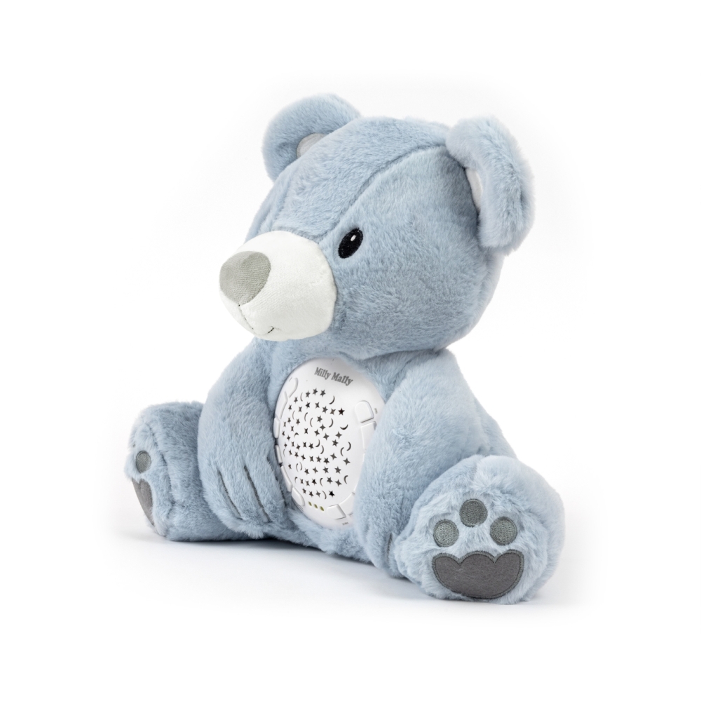 Pliušinis žaislas su projektoriumi Milly Bear Blue-Miegui, Žaislai, Migdukai ir karuselės, Kūdikiams, Miego žaislai-e-vaikas