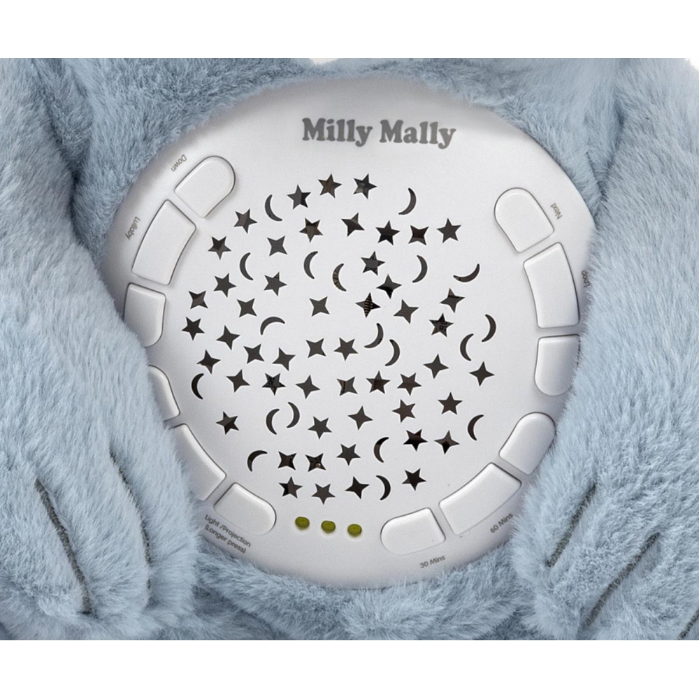 Pliušinis žaislas su projektoriumi Milly Bear Blue-Miegui, Žaislai, Migdukai ir karuselės, Kūdikiams, Miego žaislai-e-vaikas