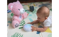 Pliušinis žaislas su projektoriumi Milly Bear Pink-Miegui, Žaislai, Migdukai ir karuselės, Kūdikiams, Miego žaislai-e-vaikas