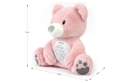 Pliušinis žaislas su projektoriumi Milly Bear Pink-Miegui, Žaislai, Migdukai ir karuselės, Kūdikiams, Miego žaislai-e-vaikas