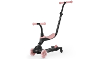 Paspirtukas Qplay Sema Evo 3in1, Coral Pink-Judėjimui, Paspirtukai vaikams-e-vaikas