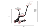 Qplay Hulajnoga Sema Evo 3w1 Coral Pink