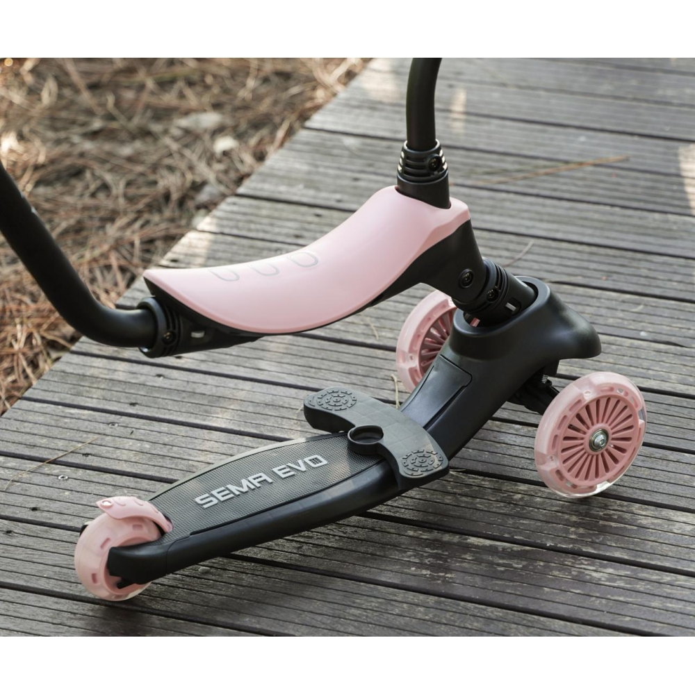 Qplay Hulajnoga Sema Evo 3w1 Coral Pink