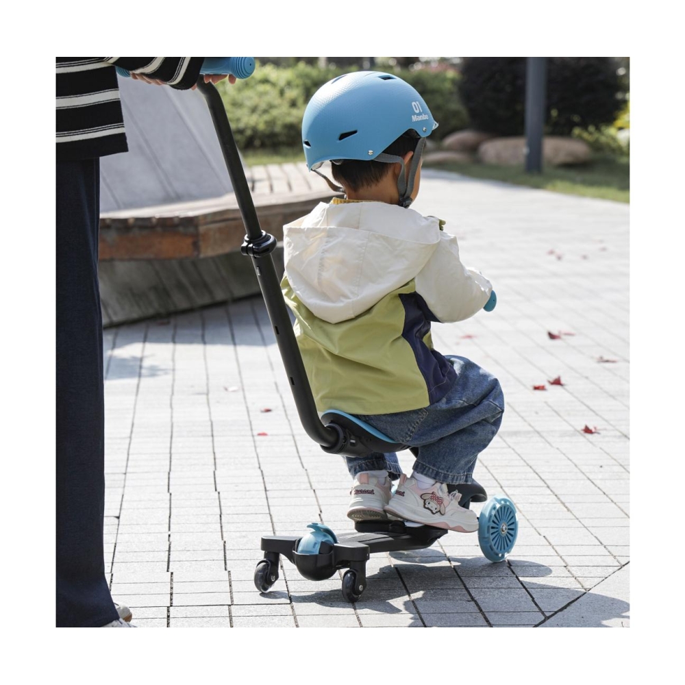 Paspirtukas Qplay Sema Evo 3in1, Sky Blue-Judėjimui, Paspirtukai vaikams-e-vaikas