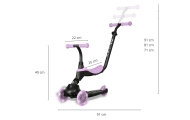 Qplay Hulajnoga Sema Evo 3w1 Violet