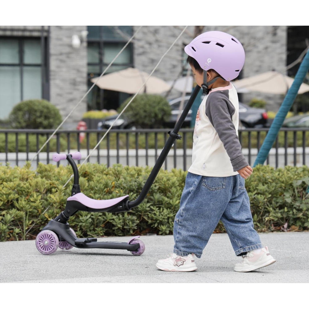 Paspirtukas Qplay Sema Evo 3in1, Violet-Judėjimui, Paspirtukai vaikams-e-vaikas