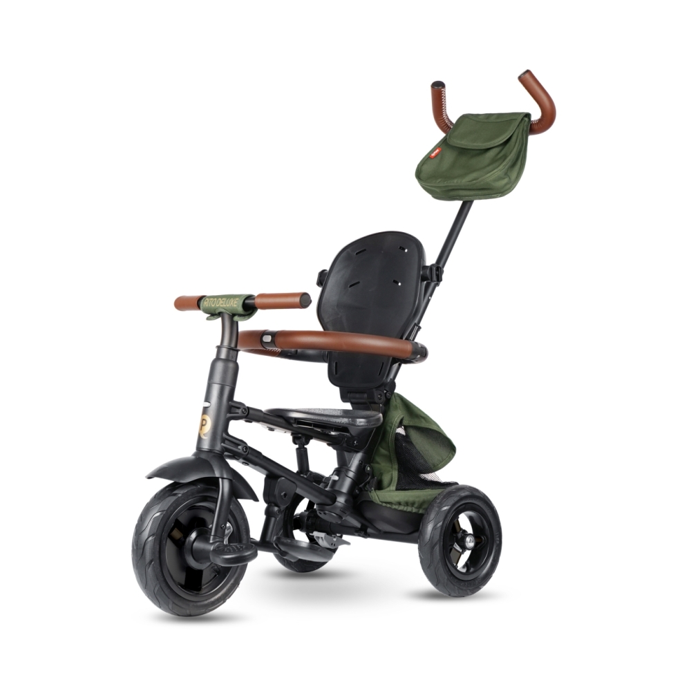 Triratis Qplay Rito Deluxe Rubber, Olive-Judėjimui, Triratukai vaikams-e-vaikas