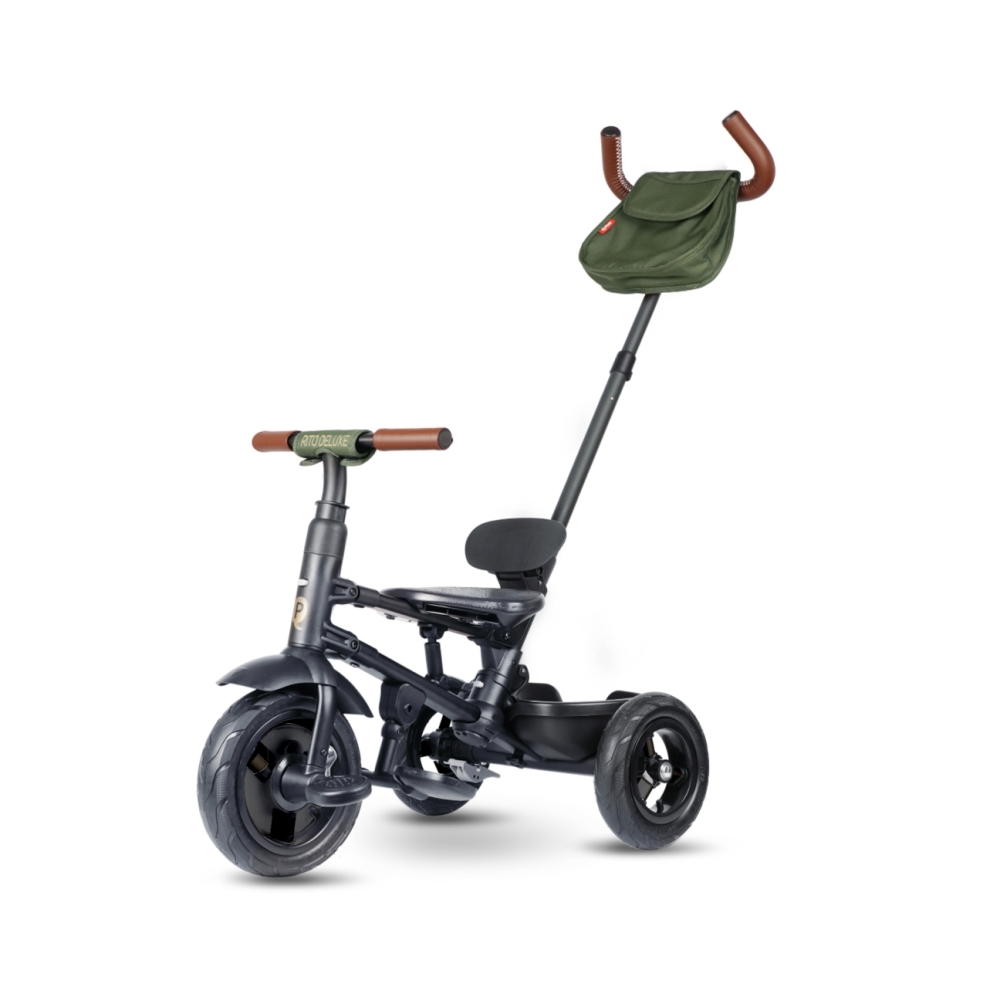 Triratis Qplay Rito Deluxe Rubber, Olive-Judėjimui, Triratukai vaikams-e-vaikas