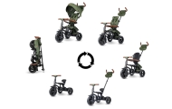 Qplay Rowerek Trójkołowy Rito Deluxe Rubber Olive