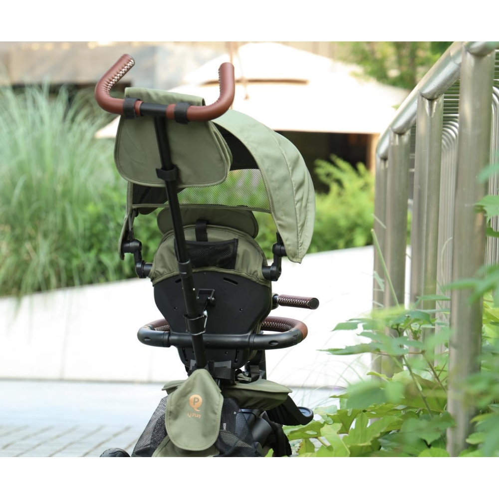 Triratis Qplay Rito Deluxe Rubber, Olive-Judėjimui, Triratukai vaikams-e-vaikas