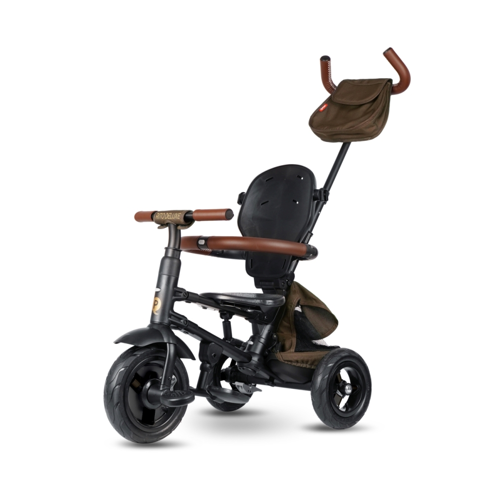 Triratis Qplay Rito Deluxe Rubber, Brown-Judėjimui, Triratukai vaikams-e-vaikas