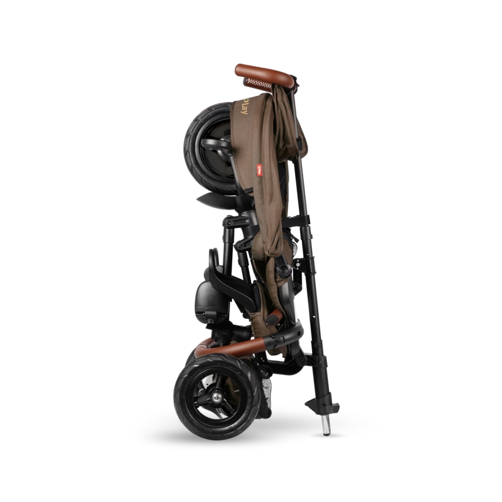 Triratis Qplay Rito Deluxe Rubber, Brown-Judėjimui, Triratukai vaikams-e-vaikas