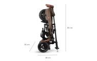 Triratis Qplay Rito Deluxe Rubber, Brown-Judėjimui, Triratukai vaikams-e-vaikas