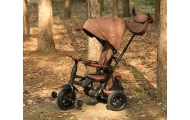 Qplay Rowerek Trójkołowy Rito Deluxe Rubber Brown