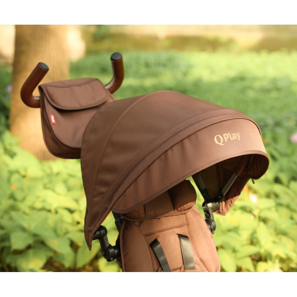 Triratis Qplay Rito Deluxe Rubber, Brown-Judėjimui, Triratukai vaikams-e-vaikas