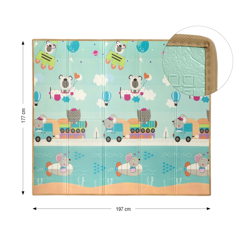 Sulankstomas putplasčio kilimėlis Play Circus and Travel T1-Žaislai, Kūdikiams, Lavinamieji kilimėliai-e-vaikas