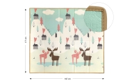 Sulankstomas putplasčio kilimėlis Pastel Deer T1-Žaislai, Kūdikiams, Lavinamieji kilimėliai-e-vaikas