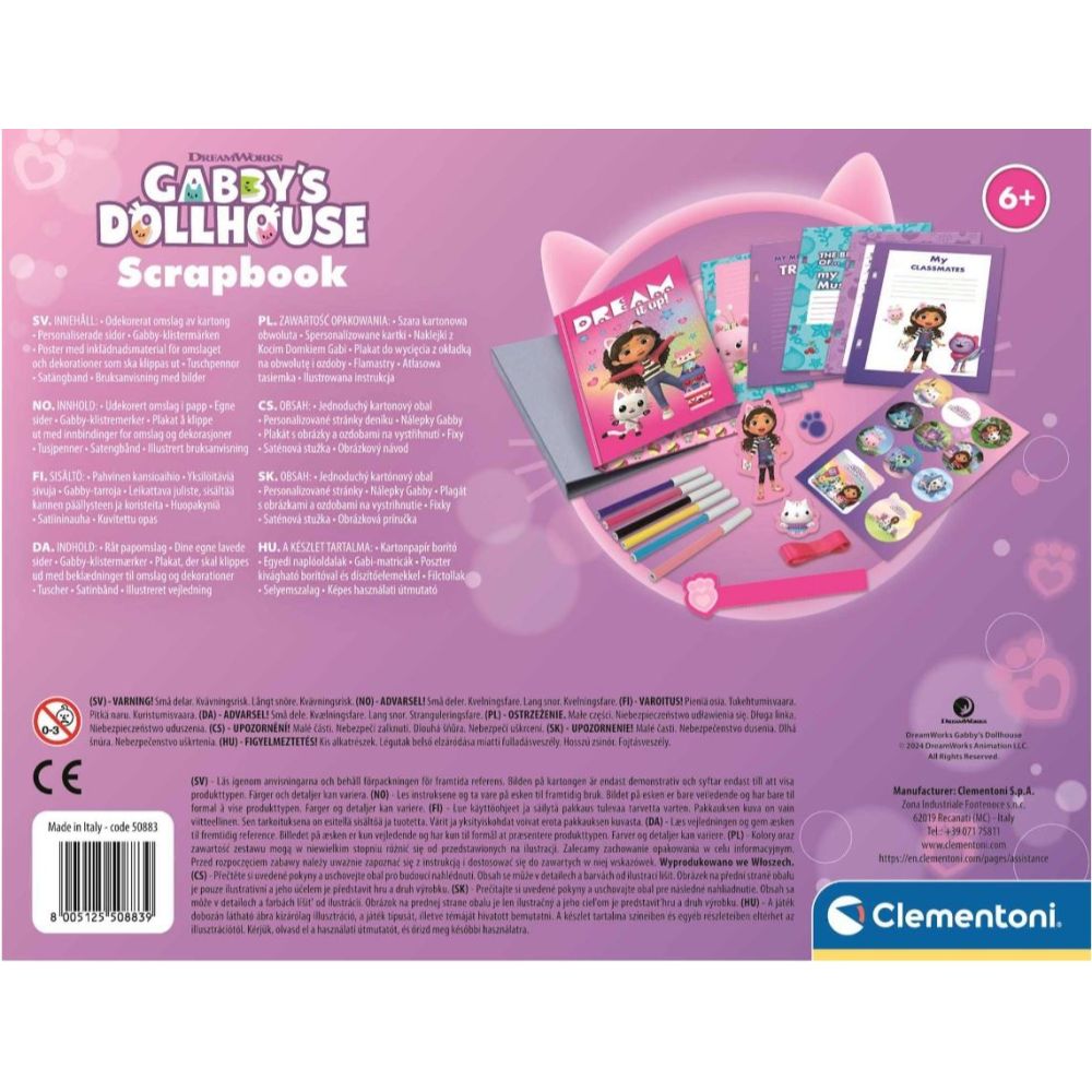 Clementoni Sekretny pamiętnik Koci Domek Gabi. Gabby's Dollhouse 50883 p6