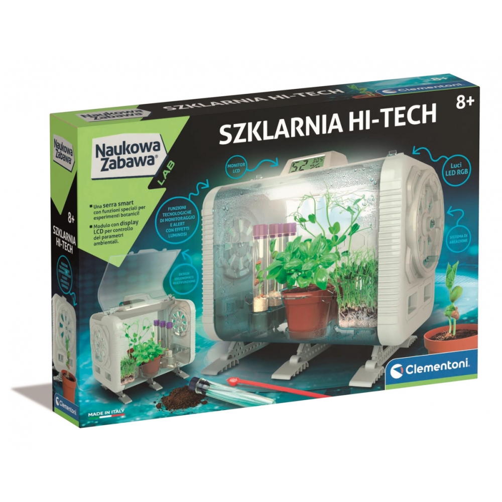 Šiltnamis Scientific Fun Laboratorija HI-TECH Botanika Eksperimentas Lenkų kalba Clementoni 50915