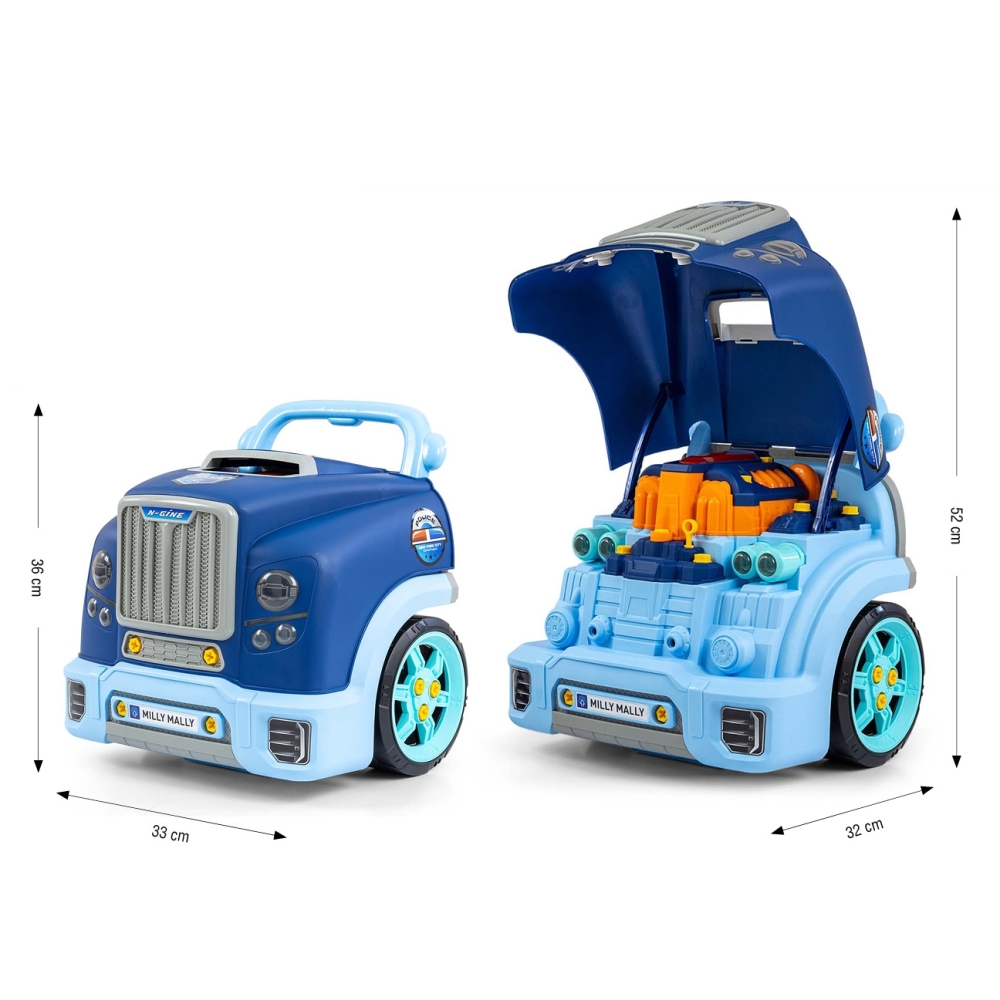 Mažojo mechaniko variklio rinkinys N-gine, mėlynas-Žaislai, Profesijos, buities žaislai, Meistro žaislai-e-vaikas