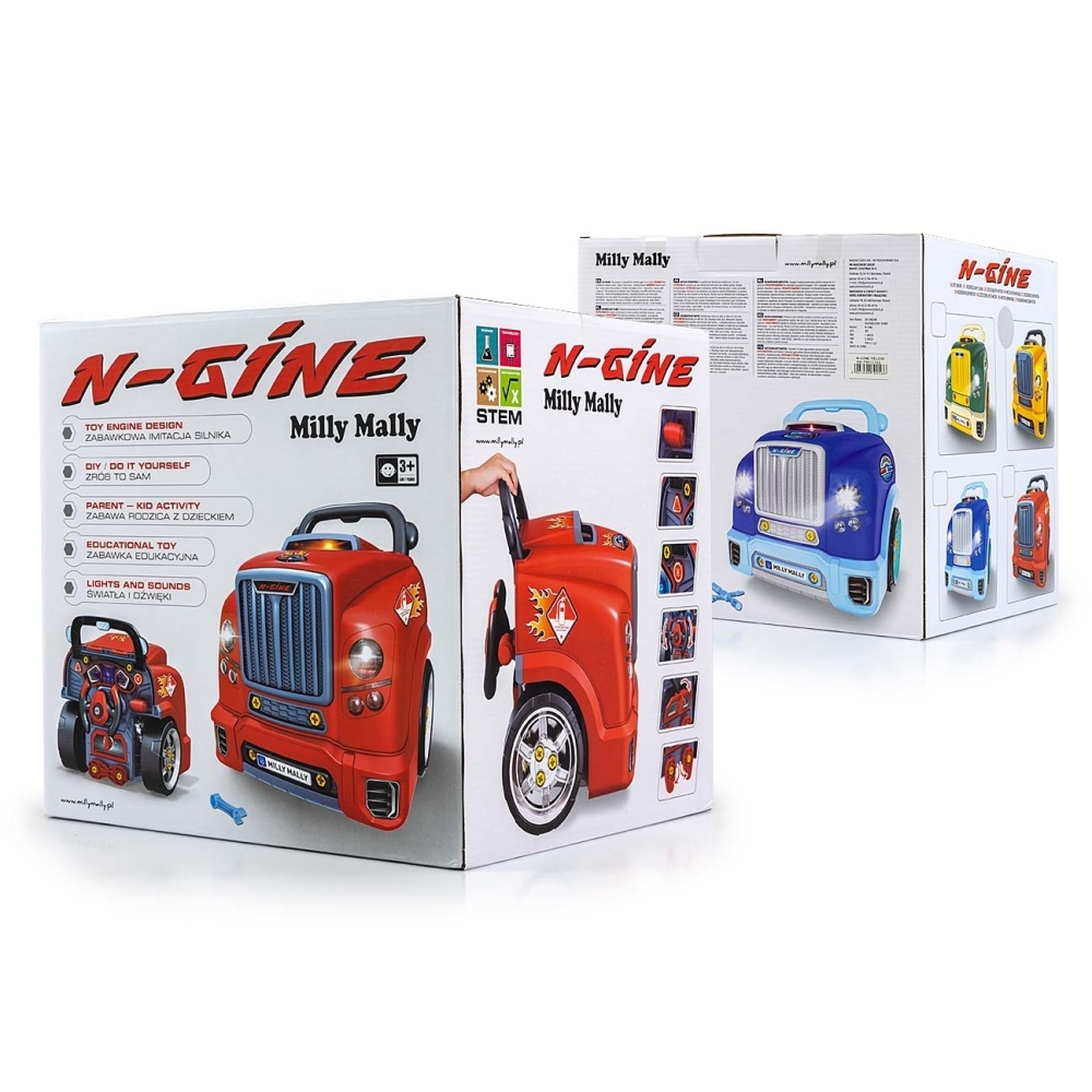 Mažojo mechaniko variklio rinkinys N-gine, mėlynas-Žaislai, Profesijos, buities žaislai, Meistro žaislai-e-vaikas