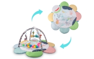 Lavinamasis kilimėlis TinyMini JL639-2A 2-in-1 Zoo Flower Mat-Žaislai, Kūdikiams, Lavinamieji kilimėliai-e-vaikas