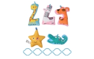 Lavinamasis kilimėlis TinyMini JL639-2A 2-in-1 Zoo Flower Mat-Žaislai, Kūdikiams, Lavinamieji kilimėliai-e-vaikas