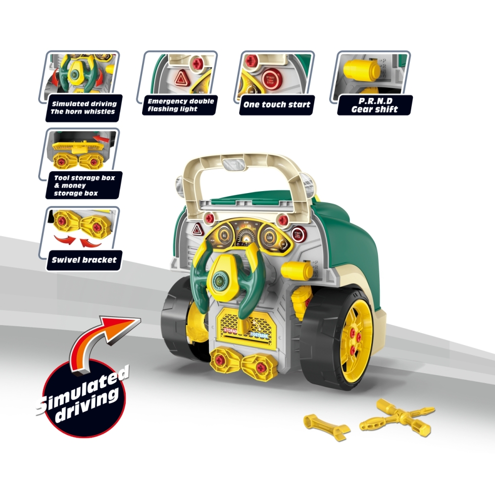 Mažojo mechaniko variklio rinkinys N-gine, žalias-Žaislai, Profesijos, buities žaislai, Meistro žaislai-e-vaikas