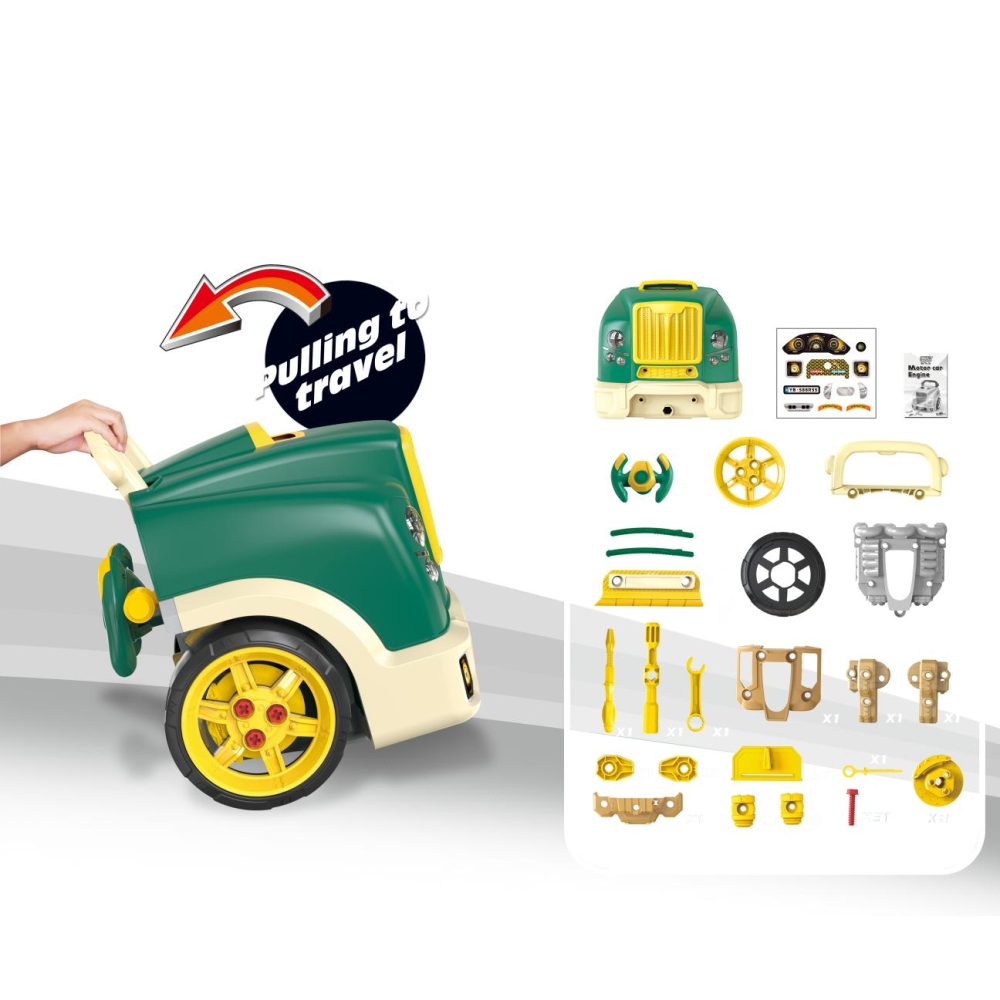 Mažojo mechaniko variklio rinkinys N-gine, žalias-Žaislai, Profesijos, buities žaislai, Meistro žaislai-e-vaikas