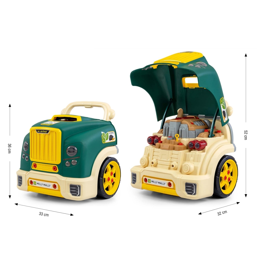 Mažojo mechaniko variklio rinkinys N-gine, žalias-Žaislai, Profesijos, buities žaislai, Meistro žaislai-e-vaikas
