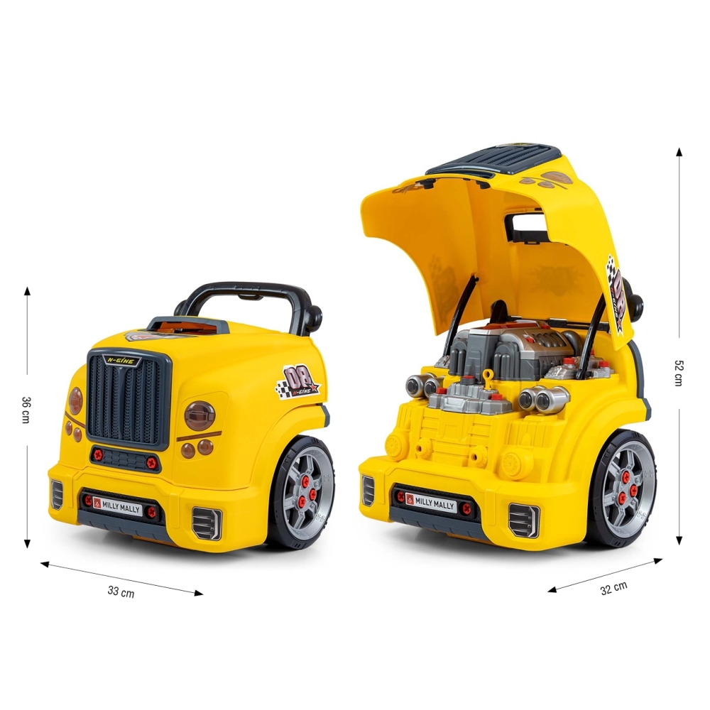 Mažojo mechaniko variklio rinkinys N-gine, geltonas-Žaislai, Profesijos, buities žaislai, Meistro žaislai-e-vaikas