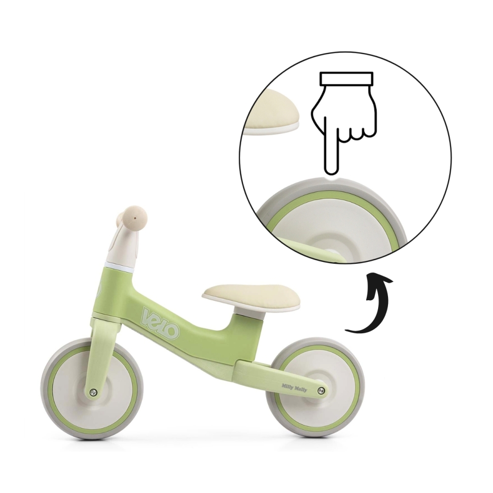 Balansinis dviratis Velo, Green-Judėjimui, Balansiniai dviratukai-e-vaikas