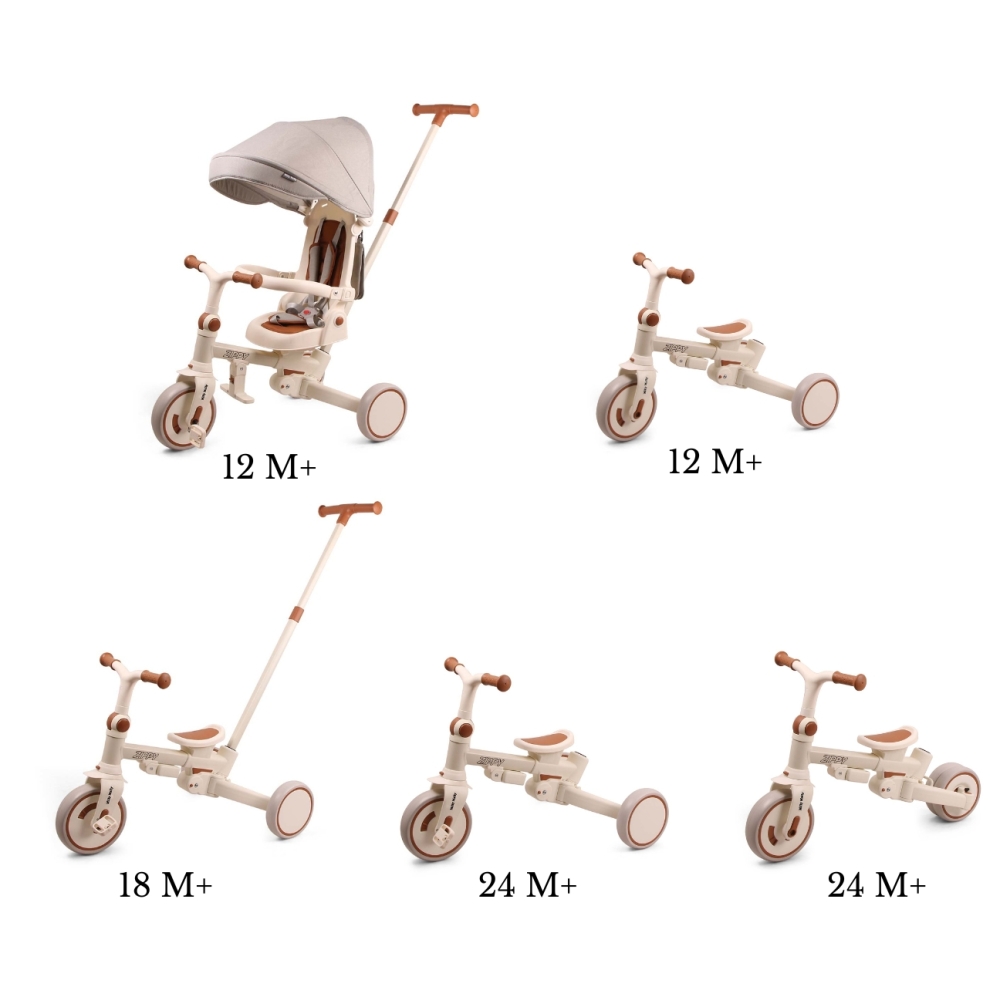 Rowerek Trójkołowy Zippy Beige