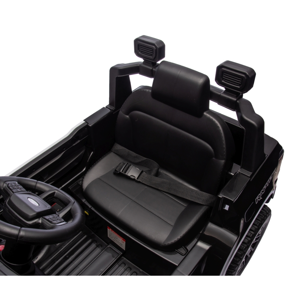Elektromobilis Ford Ranger Police Black-Elektromobiliai vaikams, Visureigiai-e-vaikas