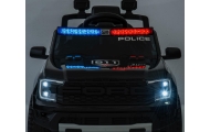 Elektromobilis Ford Ranger Police Black-Elektromobiliai vaikams, Visureigiai-e-vaikas