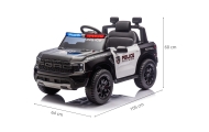 Elektromobilis Ford Ranger Police Black-Elektromobiliai vaikams, Visureigiai-e-vaikas
