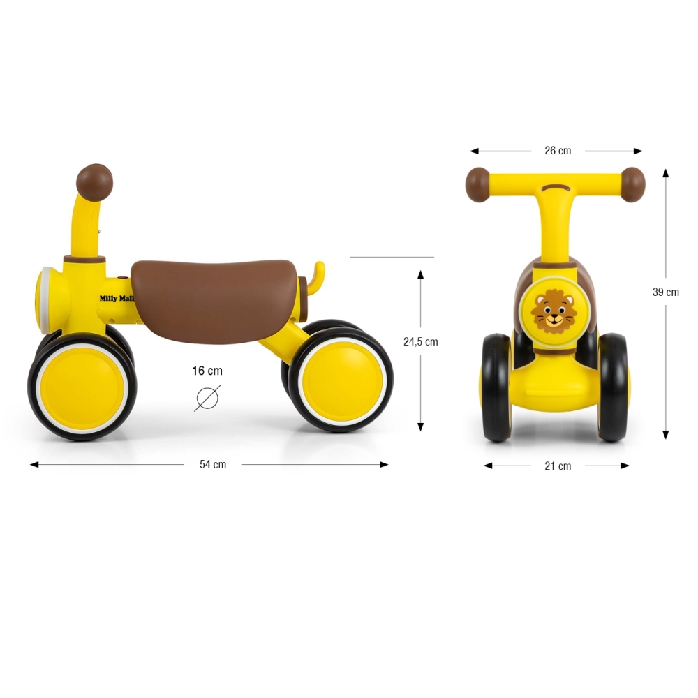 Balansinis dviratukas York, Yellow-Judėjimui, Balansiniai dviratukai-e-vaikas