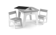 Zestaw mebli Olaf - Stolik i dwa krzesełka Grey
