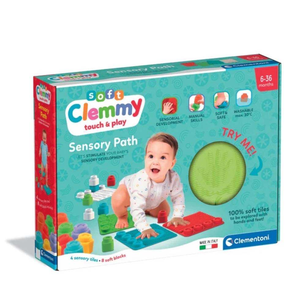Lytėjimo pojūčių takelis Clemmy Sensory Path Clementoni 17352-Žaislai, Kūdikiams, Žaislai mažyliams (iki 4 m.