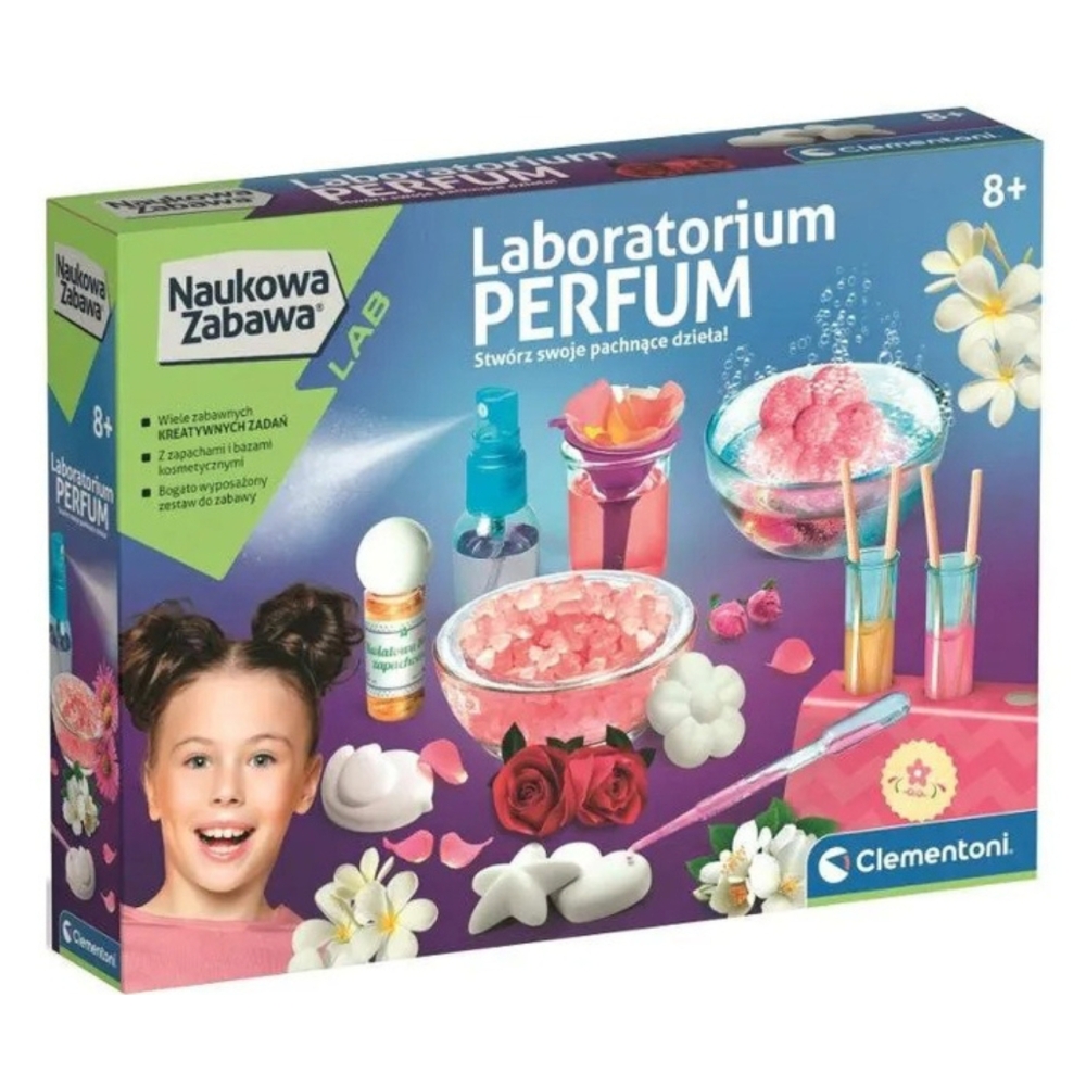 Kvepalų laboratorija Scientific Fun Lenkų kalba Clementoni 50887-Žaislai, Profesijos, buities žaislai, Moksliniai žaislai-e-vaik