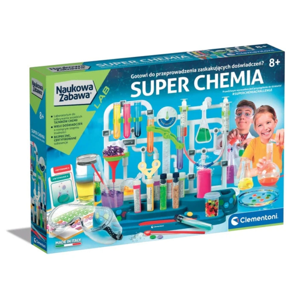 Mokslinis žaidimas „Super chemija: eksperimentai“ (lenkų kalba) Clementoni 50805