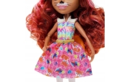 Mattel Enchantimals HNT60 Zestaw Lalka Fennec Fox i Rodzina Lisków