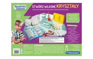 Mokslo įdomybių laboratorijos rinkinys Sukurk savo kristalus Lenkų kalba Clementoni 50069