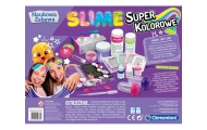 Naukowa Zabawa Laboratorium Super Kolorowe Slime Język Polski Clementoni 50636