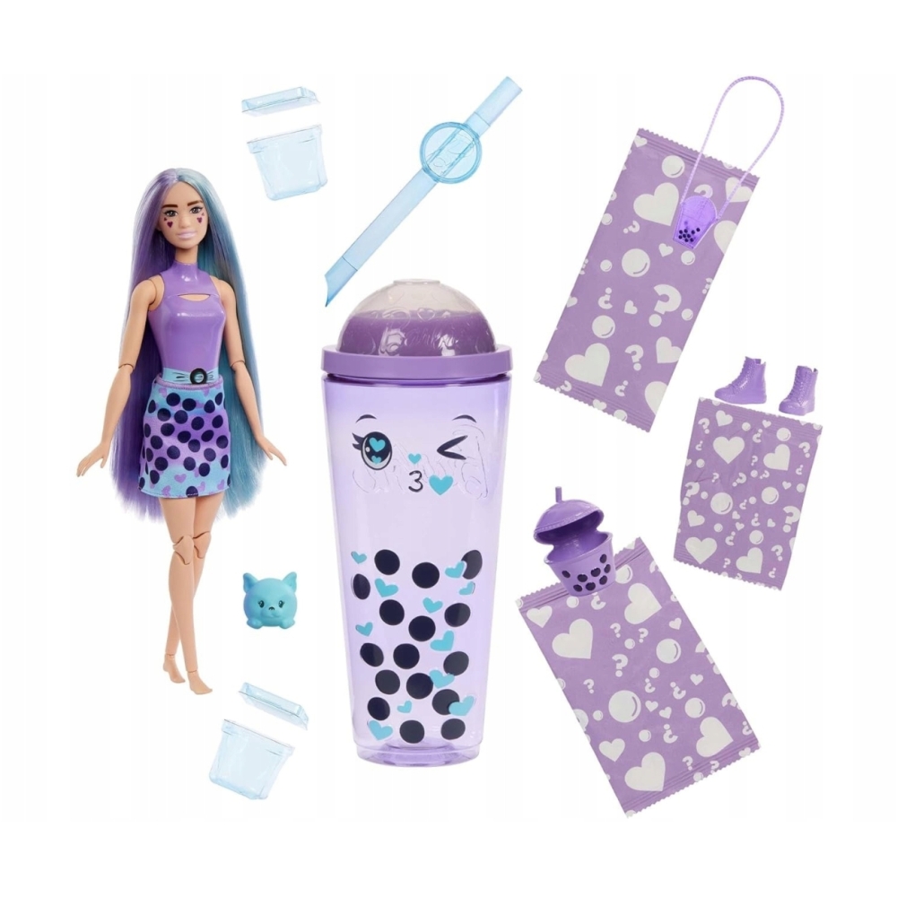 Mattel HTJ19 Barbie Pop Reveal Bubble Tea Mleko Taro