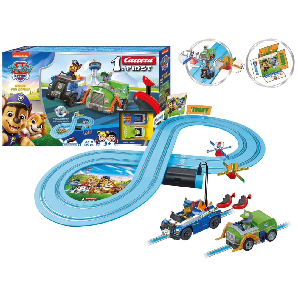 Lenktynių trasa Carrera First 20063059 Paw Patrol - Paruošta veiksmui 2,4 m-Žaislai, Auto ir transporto žaislai, Garažai, trasos